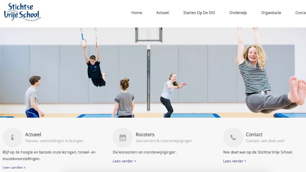 Vernieuwde website